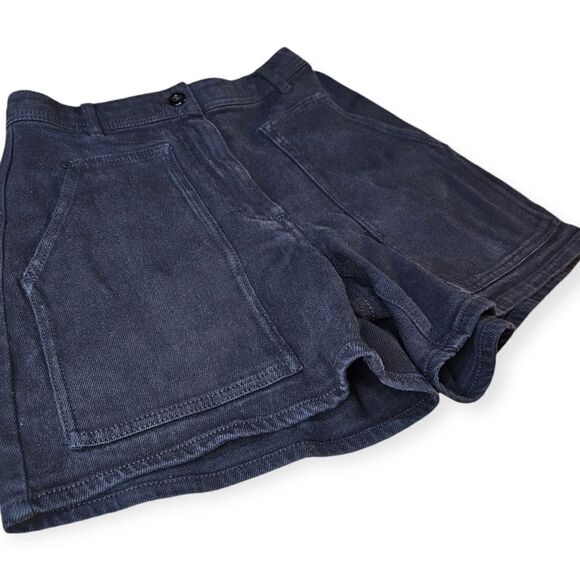 Aritzia Wilfred Free Black High Rise Jean Shorts Size 2 - Picture 4 of 9